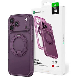 AMAZINGTHING Titan Pro Spin Lens MagSafe Θήκη iPhone 18 Pro Purple IP18PTSPU