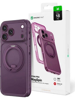 AMAZINGTHING Titan Pro Spin Lens MagSafe Θήκη iPhone 18 Pro Purple IP18PTSPU
