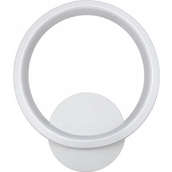 VenCore Lunora White 6093-20006 - Μοντέρνο Επιτοίχιο Φωτιστικό Απλίκα LED 12W Λευκό Αλουμίνιο με Ρυθμιζόμενο CCT Λευκό - Ημέρας - Θερμό - Χειρισμός CCT μέσω Διακόπτη On-Off - Μ23.5 x Π20 x Υ5.5cm