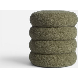 Nef-Nef Homeware Σκαμπό Μπουκλέ Stool 35x40 Green