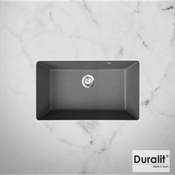 Duralit KZ075U Υποκαθήμενος Νεροχύτης Γρανίτη Ματ Concrete 76x50cm