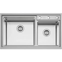 Karag BL 709 Ένθετος Νεροχύτης Inox Σατινέ 86x50cm
