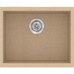Sanitec Classic 341 Ένθετος Νεροχύτης Γρανίτη Ματ Granite Beige 40x50cm