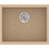 Sanitec Classic 341 Ένθετος Νεροχύτης Γρανίτη Ματ Granite Beige 40x50cm