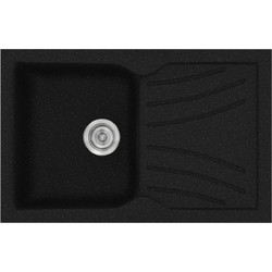 Sanitec Classic 337 Επικαθήμενος Νεροχύτης Γρανίτη Αντιστρεφόμενος Ματ Metallic Space 86x50cm
