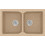 Sanitec Classic 322 Επικαθήμενος Νεροχύτης Γρανίτη Ματ Granite Beige 81x50cm
