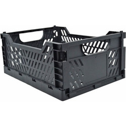 ΚΑΛΑΘΙ ΠΛΑΣΤΙΚΟ ΑΝΑΔΙΠΛΟΥΜΕΝΟ 12lt ΜΑΥΡΟ 34x24,8x14,7εκ. ANKOR
