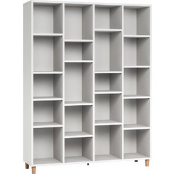 Possina Simple 4x5 Βιβλιοθήκη Λευκό 148.5x38x194.5