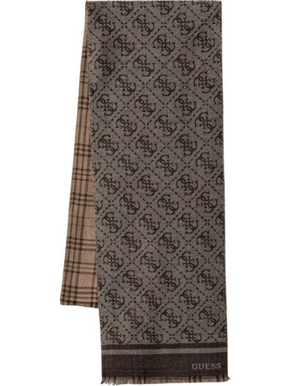 Guess Milano Scarf Jacquard 30X175 Κασκόλ Ανδρικό AM9670POL03-BRO