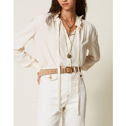 TWINSET Γυναικείο Πουκάμισο Cream 262TT2212-00059