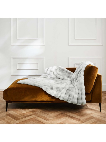 Γούνινη Κουβέρτα Καναπέ (125x150) L-C Mounty Grey 1613093