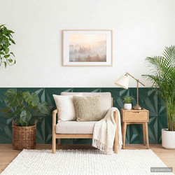 vidaXL Πάνελ τοίχου 48 τμχ. 50 x 50 cm Αστέρι Πράσινο Φελιζόλ XPS