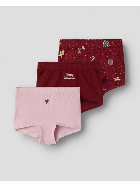 NAME IT NMFVISMAS 3P TIGHTS GIFTPACK - 13263088 - ΚΟΡΙΤΣΙ - RED DAHLIA