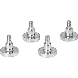 GloboStar(R) 90781 Σετ 4 Τεμ. Μαγνητικών Στηριγμάτων για LED Module Πινακίδων