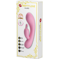 Pretty Love Hugo Δονητής Rabbit 16.5cm Soft Ροζ