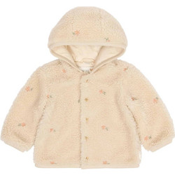 Little Dutch Ζακέτα Teddy Sand Flowers Sand 6-9 Μηνών