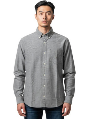 Nautica Oxford Classic Shirt Ανδρικό Πουκάμισο Γκρι WR6799/20C