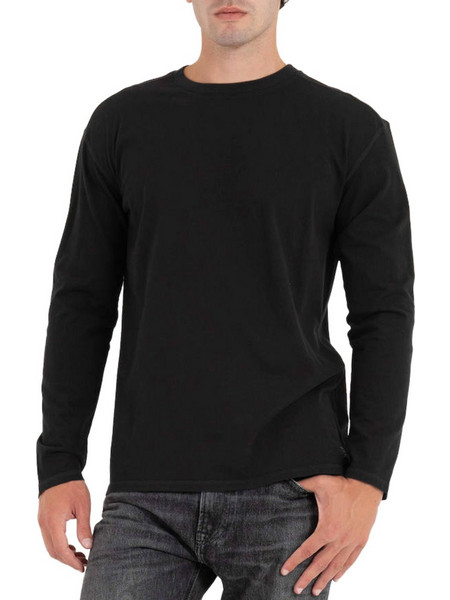 DIRTY LAUNDRY M OVERSIZED BRUSHED LONGSLEEVE T-SHIRT - DLML000181-BLACK BLACK