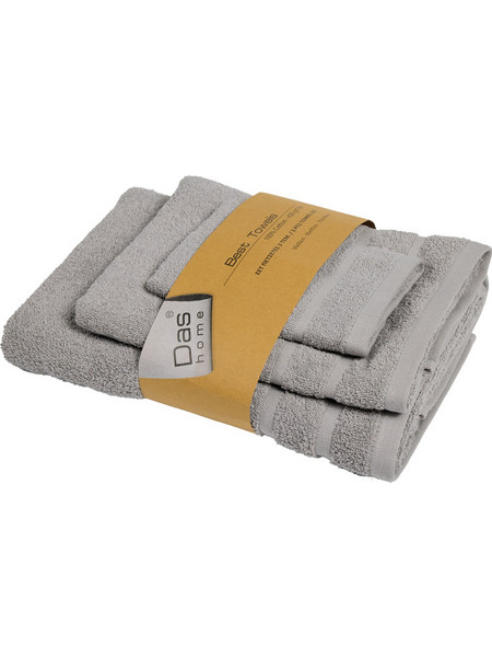DAS HOME ΣΕΤ ΠΕΤΣΕΤΕΣ 3ΤΕΜΑΧΙΩΝ BEST 0704 GREY
