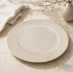 Πιατέλα Διακόσμησης (Φ33) K-M Swirl White AKX200770