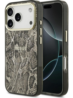 Guess Python Pattern MagSafe Back Cover Brown (iPhone 18 Pro Max / 17 Pro Max)