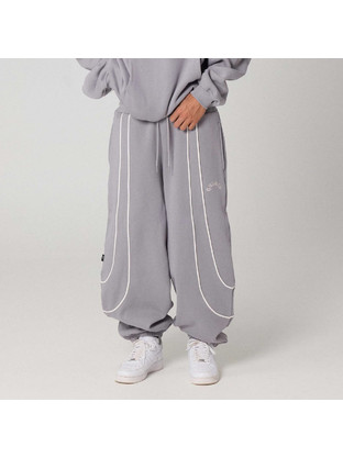 Grimey The Infamous Baggy Ανδρικό Παντελόνι Φόρμας Γκρι GRBTS312-GRE