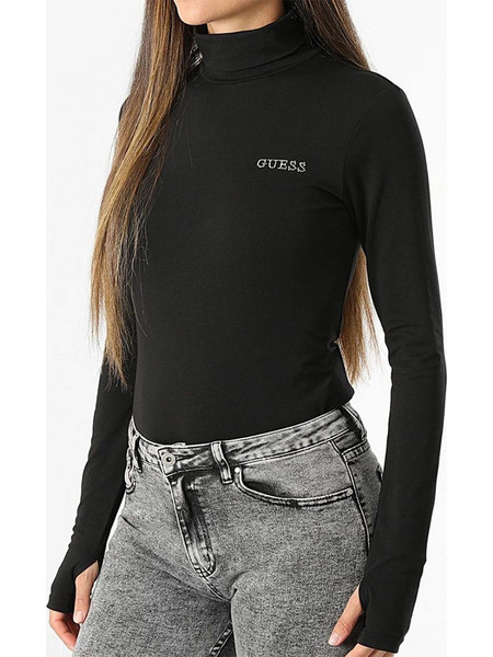 GUESS GRETA HIGH NECK LS KNIT TOP ΜΠΛΟΥΖΑ ΓΥΝΑΙΚΕΙΟ V6BP11K6907-JBLK Black