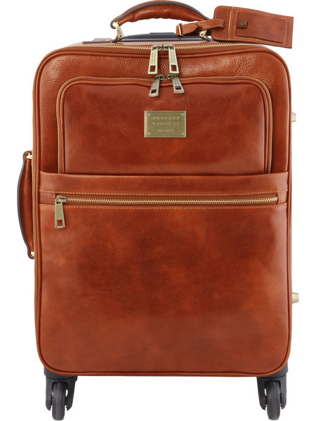 Tuscany Leather TL141911 Βαλίτσα Καμπίνας 46x34x21cm με 4 Ρόδες Ταμπά