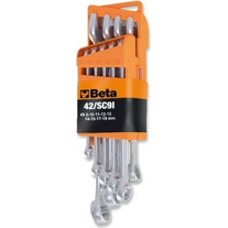 BETA Set of 9 Combination Wrenches with Compact Support
