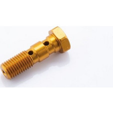 DOUBLE SCREW M10X 1.25 GOLD