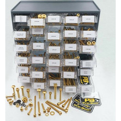 PRO BOLT Aluminium Screw Assortment Gold 500 pieces