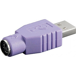 Goobay Μετατροπέας USB-A male σε PS/2 female Μωβ 1τμχ 68918