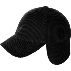 Kangol Cozy Cord Earflap Καπέλο Jockey Κοτλέ Μαύρο