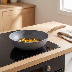 Aria Trade Wok Αλουμινίου Αντικολλητικό 28cm