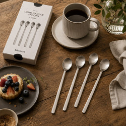 ΜΑΧΑΙΡΟΠΊΡΟΥΝΑ LONG HANDLE SPOONS - 4 PCS - BLOMUS ENYO