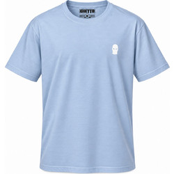 Ghetto T-shirt Light Blue - White Balaclava Logo
