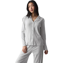 Triumph Boyfriend Mix & Match Soft Γυναικείο Πουκάμισο Πιτζάμας Γκρι Grey Combination