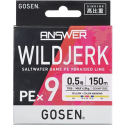ΝΗΜΑ GOSEN Answer Wild Jerk PEx9 150m Multicolor PE 0.8 14lb