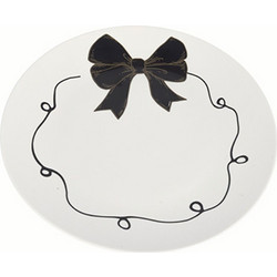 Πιάτο Ρηχό Φιόγκος 600-48476 26,5cm White-Black
