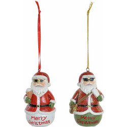 Κρεμαστή διακόσμηση DKD Home Decor Χριστουγεννιάτικο στεφάνι Ρητίνη (2 τεμ.) (4.5 x 3 x 7 cm)