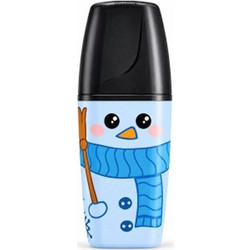 Μαρκαδόρος Υπογραμμίσεως Mini Frosty Friends - Snowman Blue (2-5mm) - Stabilo