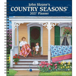 John Sloane's Country Seasons (R) 12-Month 2027 Monthly/Weekly Planner Calendar