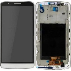 Οθόνη με Μηχανισμό Αφής και Μεσαίο Πλαίσιο LG G3 D855 LCD / Digitizer / Frame White (OEM)