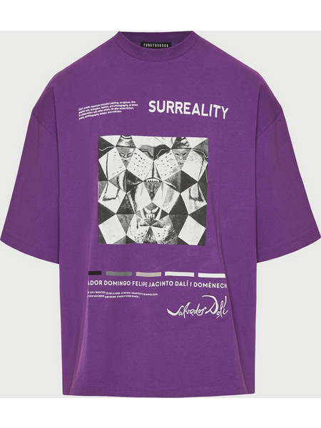 Oversized t-shirt Dali Surreality - FUNKY BUDDHA x apoh London FBU014-609-04_AMETHYST