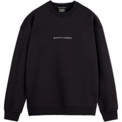 Scotch & Soda Core Logo Front Chest Ανδρικό Φούτερ Μαύρο 179195-SC001.0008