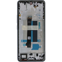 Samsung A076B Galaxy A07 5G - LCD display + Touch Unit + Front Cover Black Original (Service Pack)
