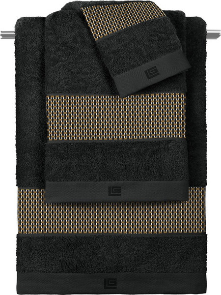 Guy Laroche Σετ 3τμχ Πετσέτες Celestia Toffee-Black 1122030226009