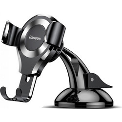 Baseus Car Mount Osculum Type Gravity Black/Silver (SUYL-XP0S) Μαύρο-Ασημί
