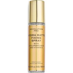 Revolution Pro, Hydra-Matte, Υαλουρονικό οξύ, Ματ, Σπρέι στερέωσης μακιγιάζ, 100 ml
