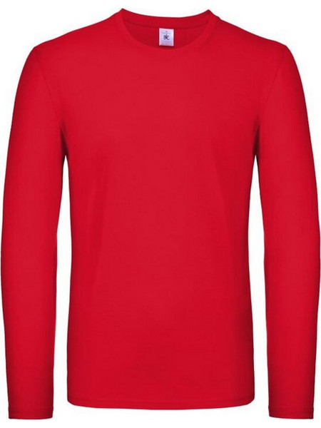 Mακρυμάνικο Ελαφρύ T-Shirt E150 LSL B & C TU05T Red